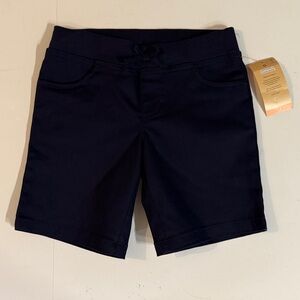 French Toast Girls Size 8 Elastic Waist Navy Shorts NWT